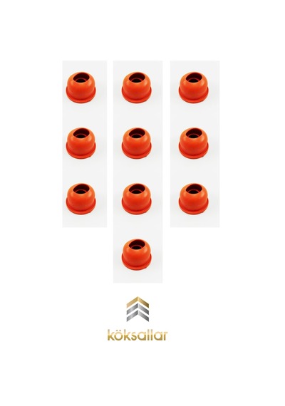 10 Adet Koku Önleyici Lavabo Mutfak Gider Adaptör Conta Turuncu