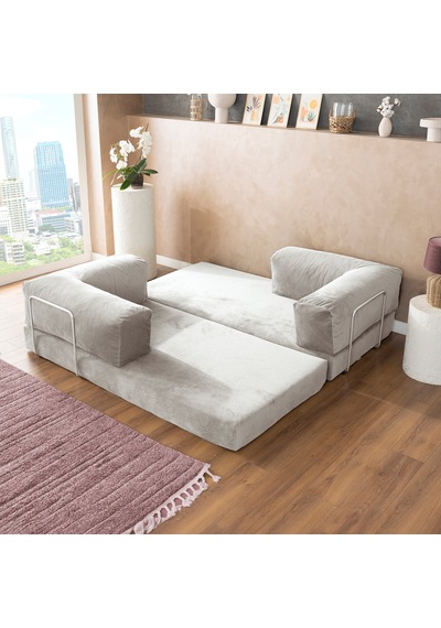 Argimo Godila Çok Amaçlı Sofa Çift Kişilik Yatak Koltuk Fildişi