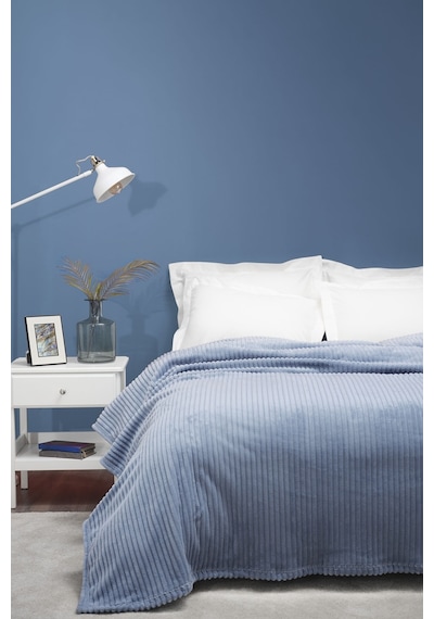 Karaca Home Joena İndigo Çift Kişilik Battaniye