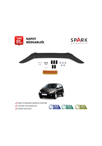 Hyundai Getz 2006-2011 Yıl Aralığı Kaput Rüzgarlık 3mm