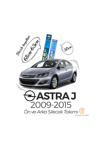 Opel Astra J Ön ve Arka Sileceği Seti (2009-2015) RBW