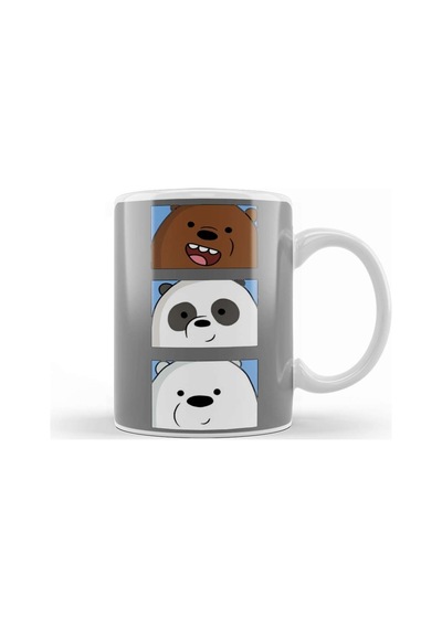 We Bare Bears 04 Kupa Bardak Porselen Karışık