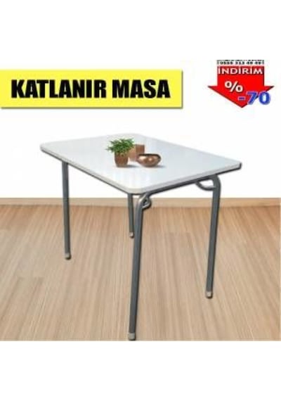 Depolife Depolife Bahçe Balkon Mutfak Masası Katlanır Piknik 60X80 Cm.