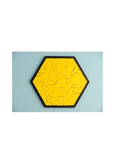 Altıgen Geometrik Tepsi Bulmacası, Zorlu Ve Eğlenceli Puzzle Keyfi