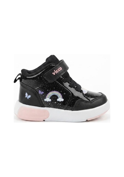 Vicco Şira Siyah Anatomik Rahat Sneaker Işıklı Kız Çocuk Bot 946.b26k.257