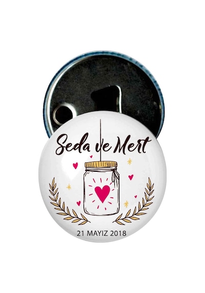 Nikah Şekeri Magnet Kapak Açacak İsimli Söz Nişan Hediyeli DA-106