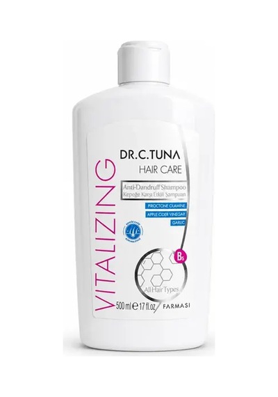 Dr. C. Tuna Vitalizing Kepeğe Karşı Etkili Sarımsak Özlü Şampuan 500 Ml