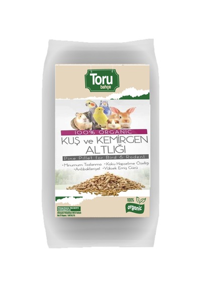 Toru Bahçe Organik Çam Pelet Sürüngen - Kuş - Kedi Altlığı 40 L