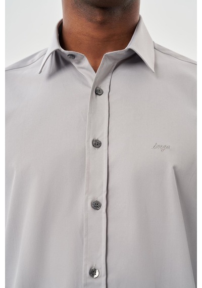 İmza Gri Uzun Kollu Sert Yaka Cepsiz Pamuklu Likralı Klasik Slim Fit Dar Kesim Gömlek 1004245234 Gri İmza Gri Uzun Kollu Sert Yaka Cepsiz Pamuklu Likralı Klasik Slim Fit Dar Kesim Gömlek 1004245234 Gri