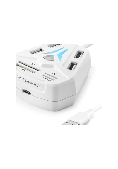 Usb Hub Kart Okuyucu 8 Port Beyaz A068w Evimdeyokyok