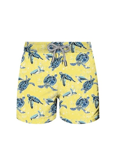 John Frank All Over Erkek Çocuk Mayo Şort kjfsssw51-turtle-yellow-17775 001
