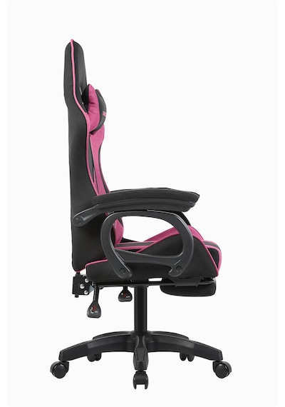Fashcolle Dynamic Air Kumaş Pembe-siyah Masajlı Oyuncu Koltuğu