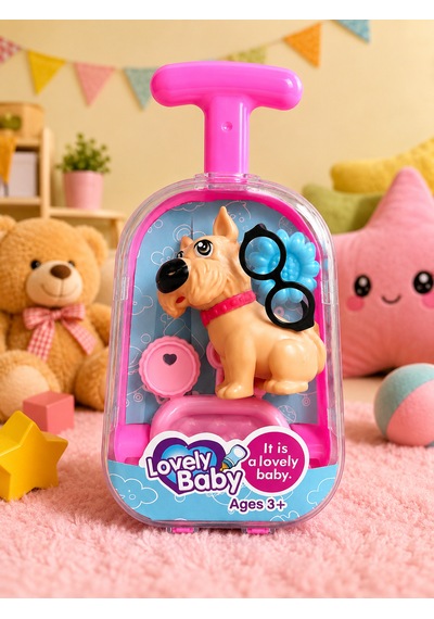 Lovely Baby Köpekli Mini Oyuncak Bavul Seti Köpek