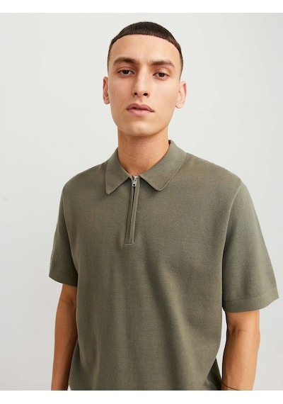 Jack & Jones Milano Spring Erkek Haki Polo Tişört 12271401-teal Yeşil