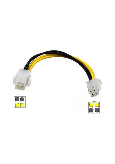 30 cm 4 pin dişi erkek cpu kablo 4 pin dişi erkek cpu uzatma kablo