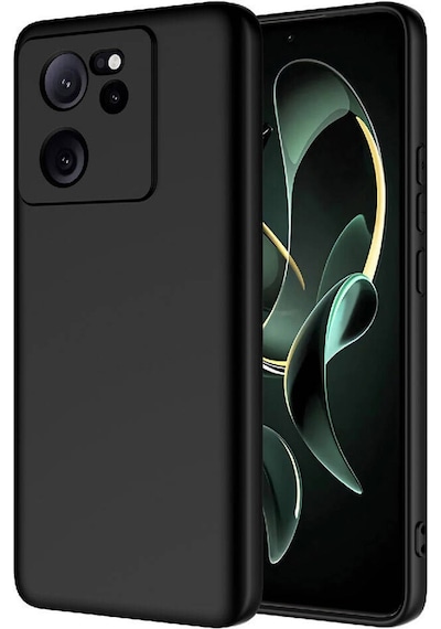 Forzacase Xiaomi Mi 13t Pro İle Uyumlu Liquid Serisi İçi Kadife Lansman Silikon Kılıf Siyah