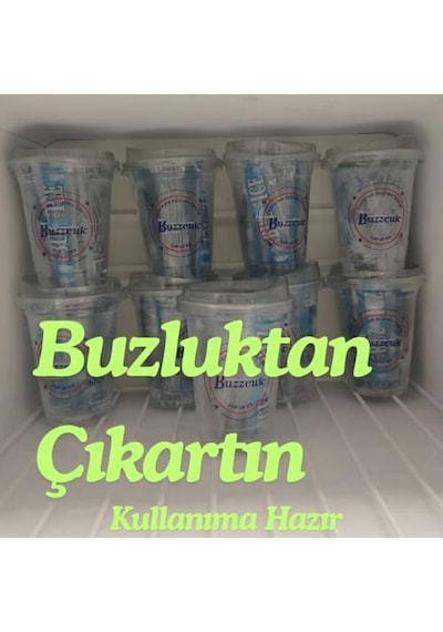 Tekrar Kullanılabilir Buz Çubuklu Soğutucu Bardak Buzlukta Donan, İçeceği Sulandırmadan Soğuk Tutan Yeniden Kullanılabilir Buz Bardağı Yazlık Soğuk İçecek Termosu Açık Beyaz