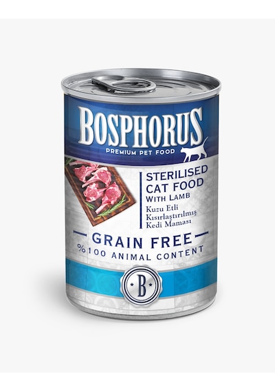 Bosphorus Tahılsız Kuzu Etli Kısırlaştırılmış Konserve Yetişkin Kedi Maması 6 x 415 G