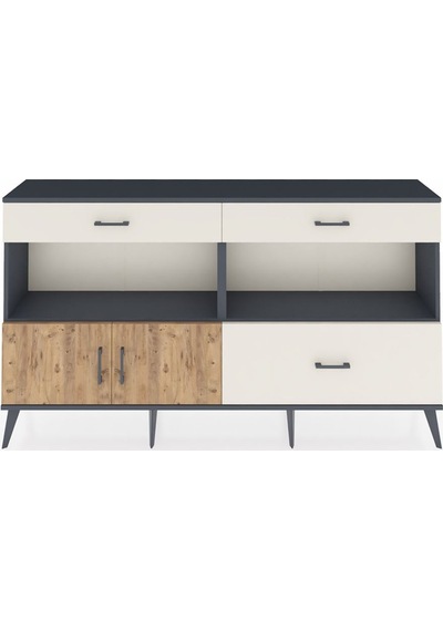 Arges Konsol 2 Raflı 3 Çekmeceli 2 Kapaklı 176x30x99 Antrasit-çam Antrasit-çam/aytaşı Arges Konsol 2 Raflı 3 Çekmeceli 2 Kapaklı 176x30x99 Antrasit-çam Antrasit-çam/aytaşı