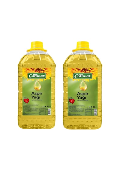 Çotanak Aspir Yağı Kare Pet 2 x 5 L