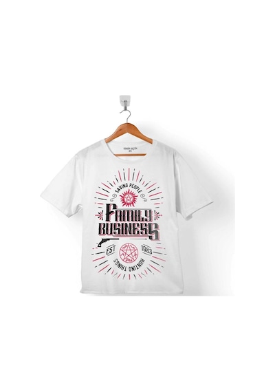 Supernatural The Famıly Busıness Savıng People Est Uzun Tişört 001