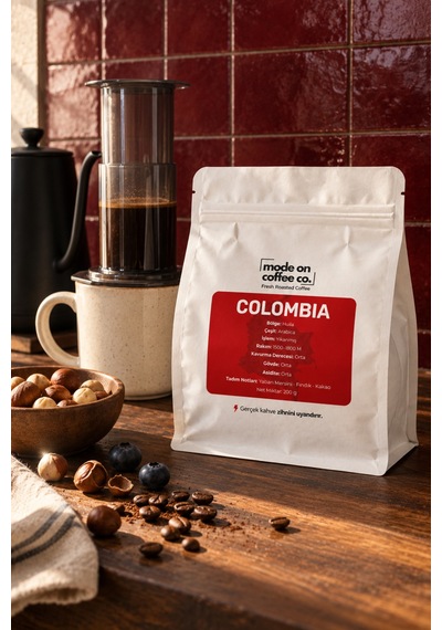 Kolombiya Huila Filtre Ve Espresso Kahve 200 Gr %100 Arabica Yıkanmış - Espresso Makinesi İçin Öğütülmüş