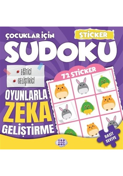 Çocuklar İçin Sudoku / Sticker Hediyeli Basit Seviye 2 / Kolektif