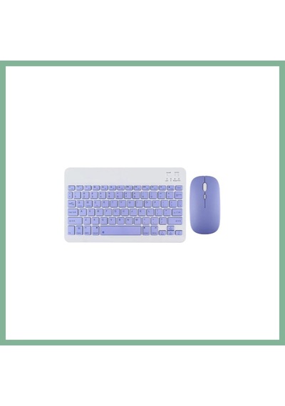 Bşkvirgo Kyb71 Kablosuz Türkçe Q Klavye Mouse Set - Lila Bsk2026 Diğer