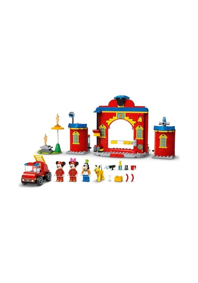 LEGO® Disney 10776 Mickey ve Arkadaşları'nın İtfaiye Merkezi Ve Kamyonu 144 Parça