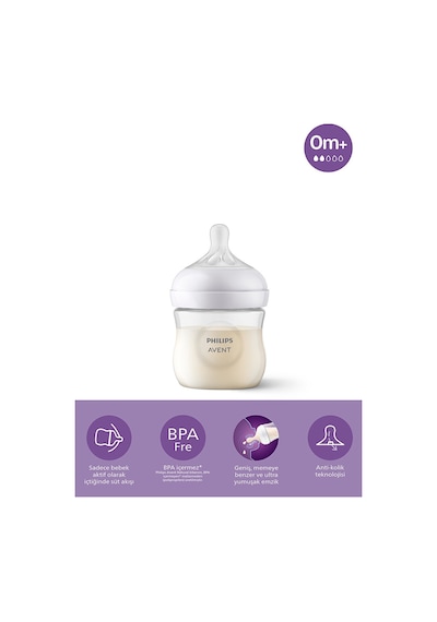 Philips Avent Natural Response PP Biberon 125 ML - 0+ Ay - Doğal Tepkili Biberon Emziği