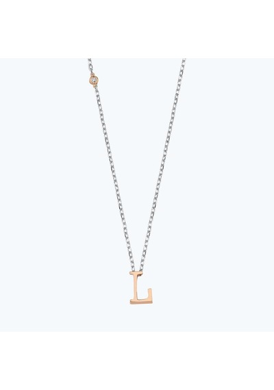 Altınbaş Silver Pırlantalı L Harfi Kolye Int238l-925-1