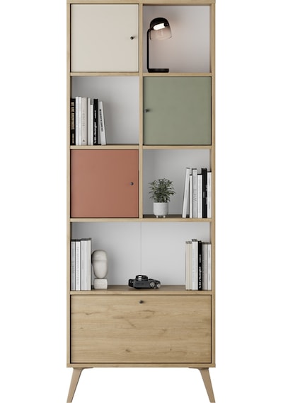 Terra Genç Odası 4 Kapaklı Kitaplık - Florida Meşe/karışık Renk 67x181x30 Cm Karışık Terra Genç Odası 4 Kapaklı Kitaplık - Florida Meşe/karışık Renk 67x181x30 Cm Karışık