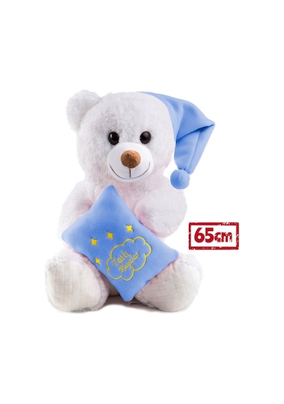 65 Cm Tatlı Rüyalar Dileyen Peluş Ayıcık Mavi