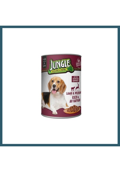 Jungle Köpek Konserve Kuzulu 400gr 1 Adet Ob