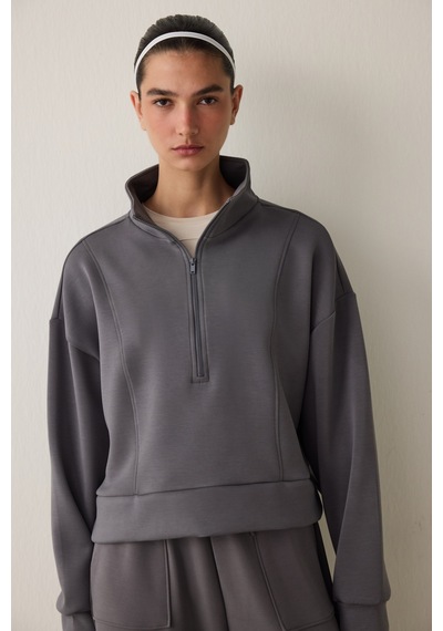 Penti Silky Feel Half Zip Sweatshirt