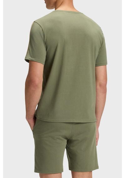 Boss Pamuklu Regular Fit Bisiklet Yaka Logolu T Shirt Erkek T Shirt 50545930 349 Haki