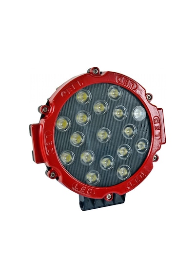 Off Road Sis Lambası 17 Ledli 51 Watt Kırmızı 4x4 Yayıcı Sis Farı