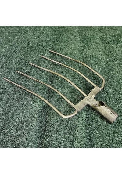 Sapsız Metal 5 Dişli Yaba Ot Saman Balya Taşıma Karıştırma Dirgen Harman Sapları Yayma Aleti 1 Adet