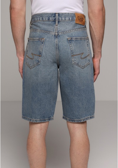 Colin's Colins Loose Straight Fit Orta Bel Düz Erkek Mid İndigo Denim Jean Şort Cl1081096 Q1.v1 Dn44997