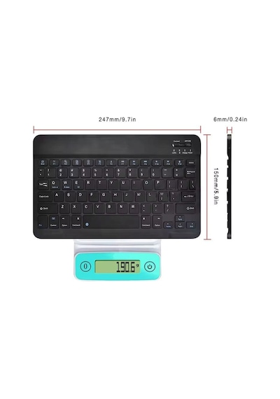 Hadron HDX2506 Süper Slim Şarjlı Smart Kablosuz Bluetooth Q Klavye
