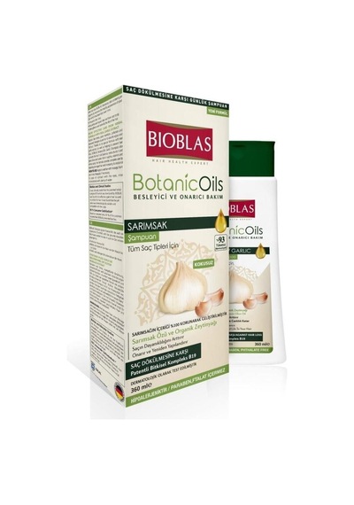 Bioblas Botanic Oils Sarımsak Özlü 360 Ml Şampuan Tüm Saçlar X 2 Adet Tüm Saç Tipleri