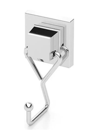 Tekno Tel Ef-237 Krom Tekli Askı Bornozluk Yapışkanlı/vidalı Deliksiz Metal Banyo Askılığı Parlak Krom