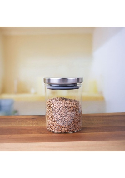300 Ml Vakumlu Metal Kapaklı Borosilikat Cam Kavanoz 8.5cm 10cm 1 Adet Çok Renkli