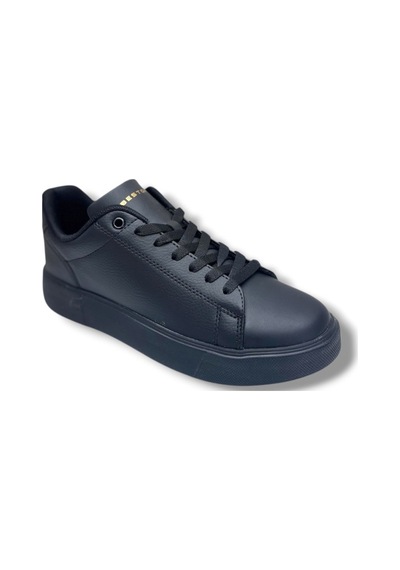 Best Of 2083-26 Baskı Deri Anatomik Erkek Sneaker Siyah