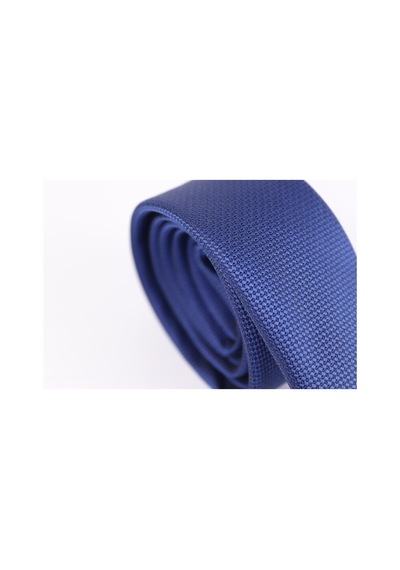 Demfashion Özel Desenli Kravat Mendil Seti - Mavi (533062948) Mavi