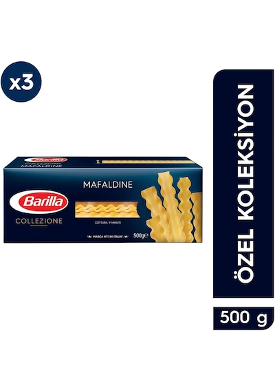 Barilla Mafaldine Napoletane Makarna 3 x 500 G