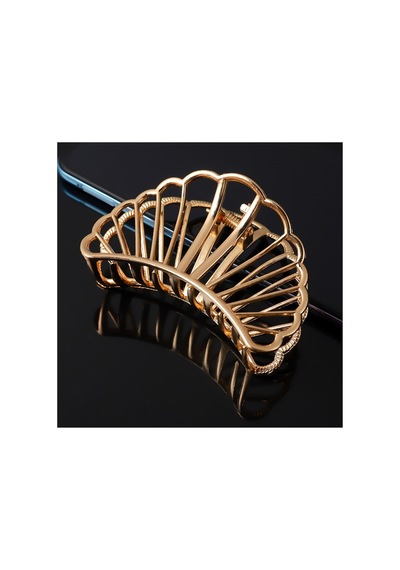 So-much Kadın Gold Mandal Metal Toka Istiridye Şeklinde-4 Gold Geometrik - 105658637 Gold Geometrik - 105658637 Gold Geometrik