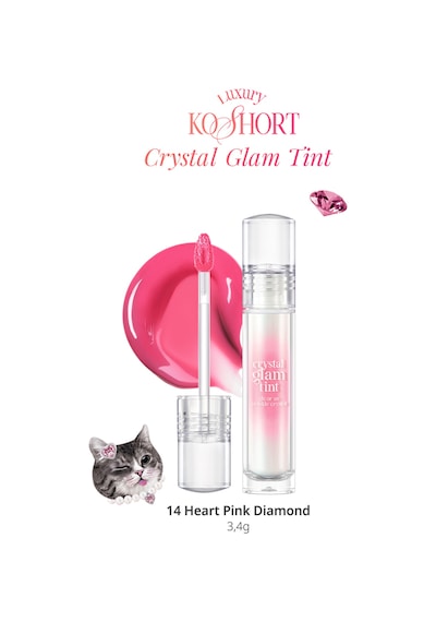 Clıo Crystal Glam Tint 14 Heart Pink Diamond 14