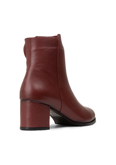 Deery Kadın Bordo Hakiki Deri Fermuarlı Bot - A5810zbrdc01 Bordo