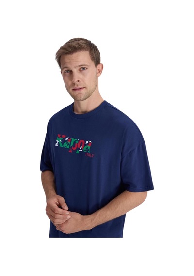 Kappa Erkek Comfort Fit T-shirt Mavi 
